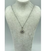 Çelik Silver Tek Taş Detay Kolye - 25-ctr228