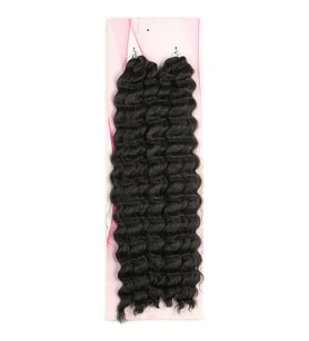 Nice Bulk Afro Su Dalgası Saç - Koyu Kestane