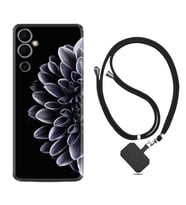Tecno Pova 4 Kılıf Silikon Boyun Askılı İpli Desenli Silikon Çiçekler 1639