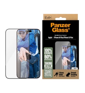 PanzerGlass iPhone 15 Plus UWF Şeffaf Cam Ekran Koruyucu