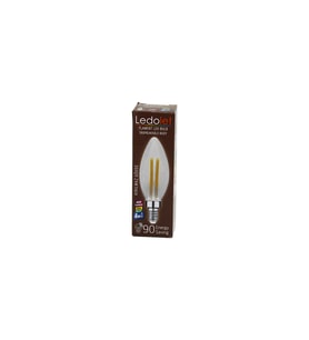 LEDOLET  4W=45W - E14   MUM  FLAMENT LED RUSTİK AMPUL  400LUMEN - 3000K   KIRILMAZ GÖVDE (4767)