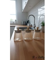 Rose Deluxe Cam 3'lü Baharat Takımı