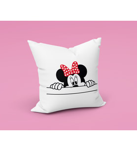 Minnie Mouse Sevgili Çift Tasarımlı Yastık