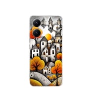 PrintiFy Poco X7 Pro ile Uyumlu Düşlerin Dansı Serisi Göçebe Şatolar Tasarımlı Uv Baskılı Köşe Korumalı Antişok Kılıf