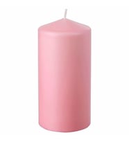 Blok Mum Pembe Blok IKEA 14 cm Pembe Blok Mum