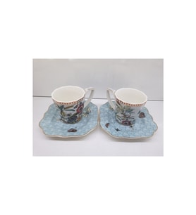 Luxury Collection Kahve Seti 2 kişilik , Mavi Orman
