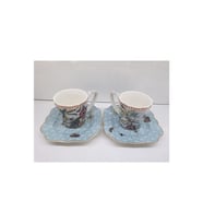 Luxury Collection Kahve Seti 2 kişilik , Mavi Orman