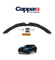 CAPPAFE Renault Kadjar Ön Kaput Koruyucu Rüzgarlık 4mm Parlak Siyah 2012-2020
