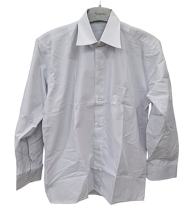 Gri Cepli Uzun Kollu S/M Beden Slim Fit Düz Desensiz Sade Resmi Erkek Gömlek