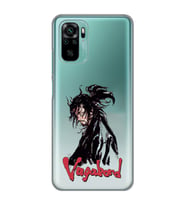 Redmi Note 10/Note 10S Uyumlu Vagabond Anime Desenli Şeffaf Telefon Kılıfı