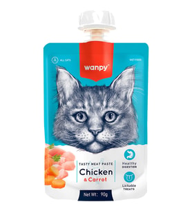Wanpy Taze Tavuklu-Havuçlu Kedi Et Ezmesi 90 gr