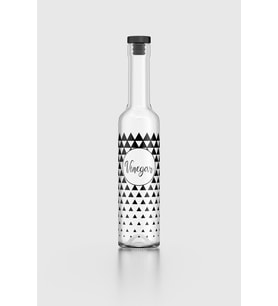 Renga Hena Vinegar Desenli 500 ml Siyah Tıpalı Cam Sirkelik 152013