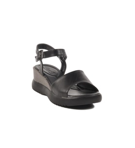 Siyah Kadın Topuklu Sandalet T-003 Z