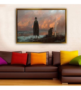 Altın Çerçeveli dekoratif tablo l1315 (Gold)