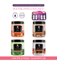 Lazer Peeling Epilasyon Peeling Batık & Çilek Bacak Onarıcı 4 X 800g + 4lü Karınca Yumurtası Yağ