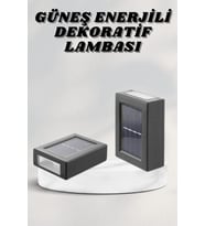 Bahçe Aydınlatması Solar Güneş Enerjili Dekoratik Led Işıklı Lamba - Lisinya