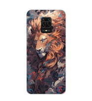 Xiaomi Redmi Note 9S - Redmi Note 9 PRO Uyumlu Aslan Tasarımlı Şeffaf Telefon Kılıfı