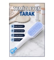 Otomatik Temizlemeli Saç Fırçası Geri Çekilebilir Masaj Etkili Anti Statik Tarak