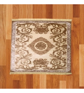Akantus Yaprağı Kabartmalı Desenli 230 x 230 Yün Halı