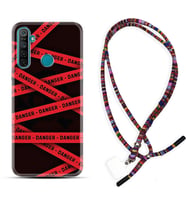 Realme 5i 5 Pro 6i 7 Pro 8 Kılıf Boyun Asklı Rasta Silikon Danger 1372