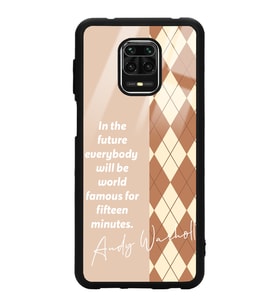 Xiaomi Redmi Note 9 Pro Uyumlu Andy Ekose Tasarımlı Glossy Telefon Kılıfı