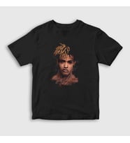 Presmono Unisex Çocuk Siyah Face XXXTentacion T-Shirt 47627tt