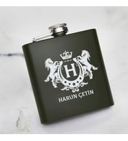 Beylere Hediye Kanyak Matarası 6 Oz Yeşil