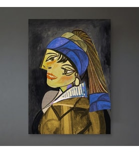 The Girl With Pearl Earring by Picasso Canvas
