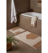 Terra Geometrik 2’li Banyo & Klozet Paspas Takımı