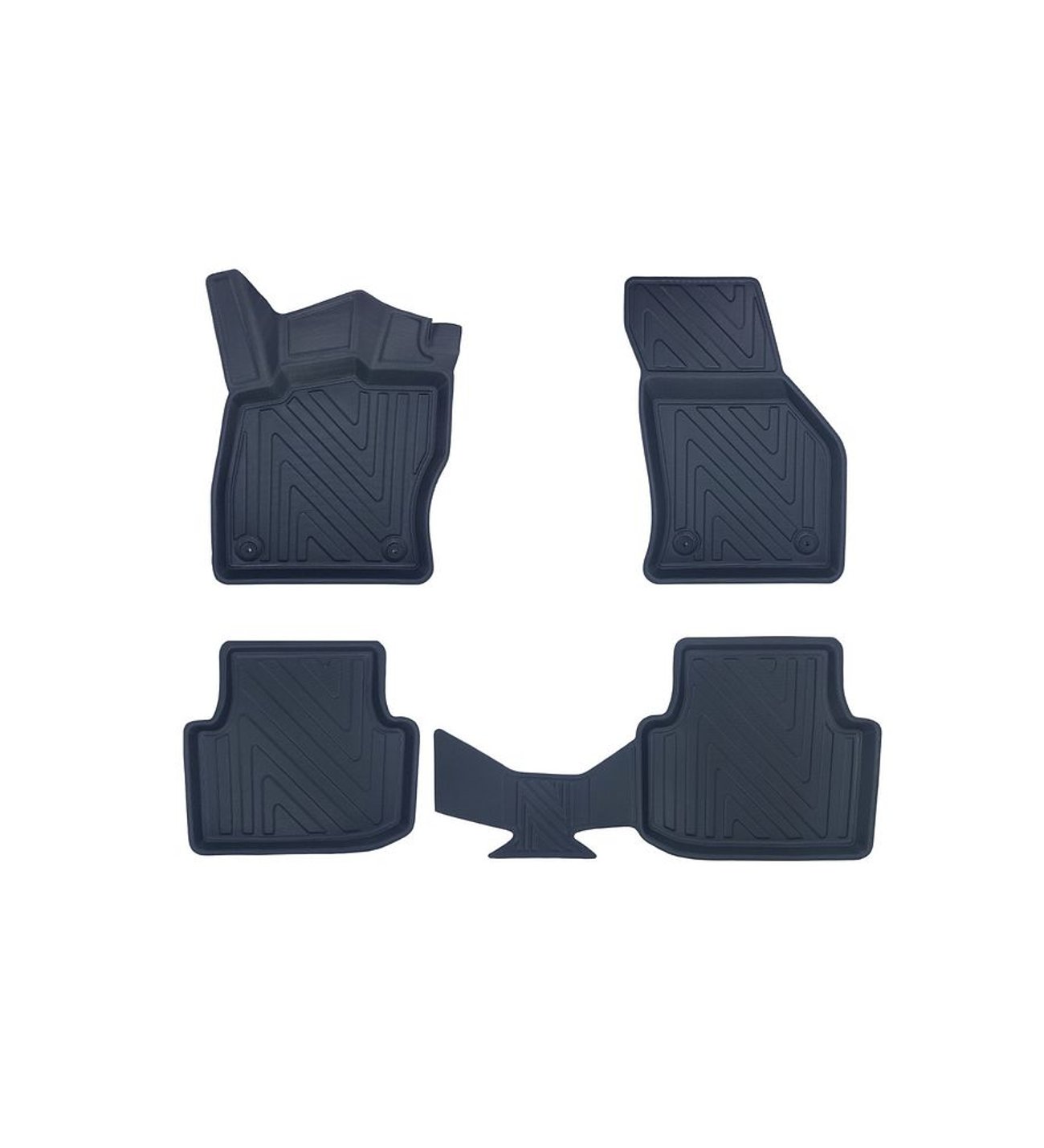 Seat Leon(Manuel) 2020+ ile Uyumlu Carbon Desenli Ultra Premium Havuzlu Oto Paspas