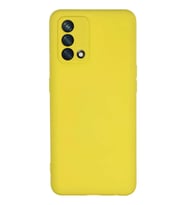 A74 4G Kılıf Nano içi Kadife Silikon - Sarı