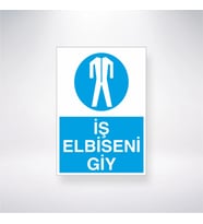 İş Elbiseni Giy 21x28 Arkası Yapışkanlı Levha