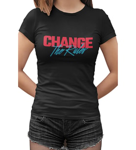Change Siyah Kadın Tshirt