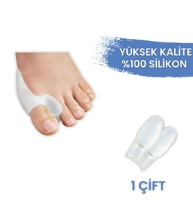 Ayak Baş Parmak Koruyucu Silikon Makaralı Bunyon Yüksek Kalite Halluks Valgus Makarası