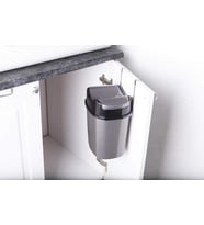 Geseus Mutfak Dolap İçi Askılı Geçmeli Pratik Kapak Çöp Kovası 8,5 LT-SF008