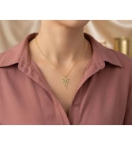 Kişiye Özel 925 Ayar Gümüş Yüzüklerin Efendisi Eternal Love Arwen Kolye (Gold)