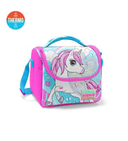 Coral High Kids Mavi Neon Pembe Unicorn Desenli Thermo Beslenme Çantası 11711