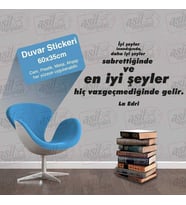 La Edri - Motto -İş Yeri, Ev Dekor Duvar Sticker, Etiket, Duvar Yazıları, Sözler -Kişisel Gelişim