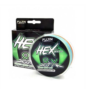 Fujin Hex Braid 8X 150mt Multicolor PE İp Misina 0.12mm