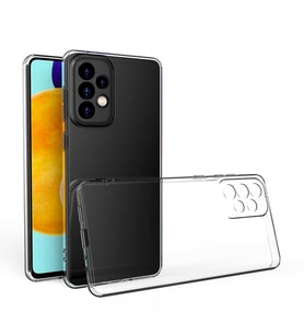 Samsung Galaxy A73 Uyumlu Kılıf Zore Kamera Korumalı Süper Silikon Kapak (Renksiz)