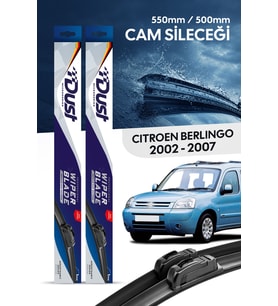 Citroen Berlingo Silecek Takımı 2002-2007 Uyumlu 550MM/500MM