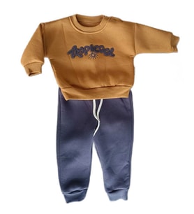 VOVİDO KİDS 2586VO Erkek Bebek 3 ip Tropicool Süzine Hardal 2'li Takım  (Karışık)