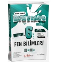 Günay Yayınları 6. Sınıf Fen Bilimleri Bumerang Etkinlikli Defter