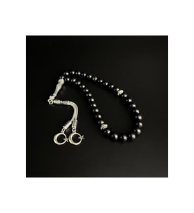 Shungite 8mm 33lük Doğal Taş Tesbih