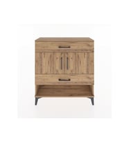 Arges Şifonyer 2 Raflı 2 Çekmeceli 2 Kapaklı 88x30x96 Çam-Çam