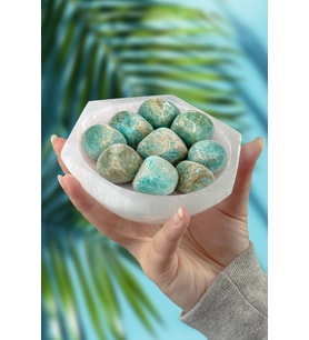 Amazonit Taşı Tamburlanmış Kütle - 100 Gram