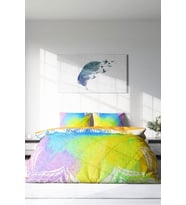 Çift Kişilik ( Lastikli Çarşaflı ) %100 Pamuk Saten Nevresim Takımı Energy Of Colors
