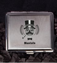 Kişiye Özel Metal Sigara Tabakası 106982 (Krem)