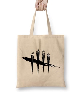 Dead by Daylight Logo 03 Bez Çanta Uzun Saplı