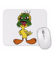 Creepy Reptilian Tweety Mouse Pad